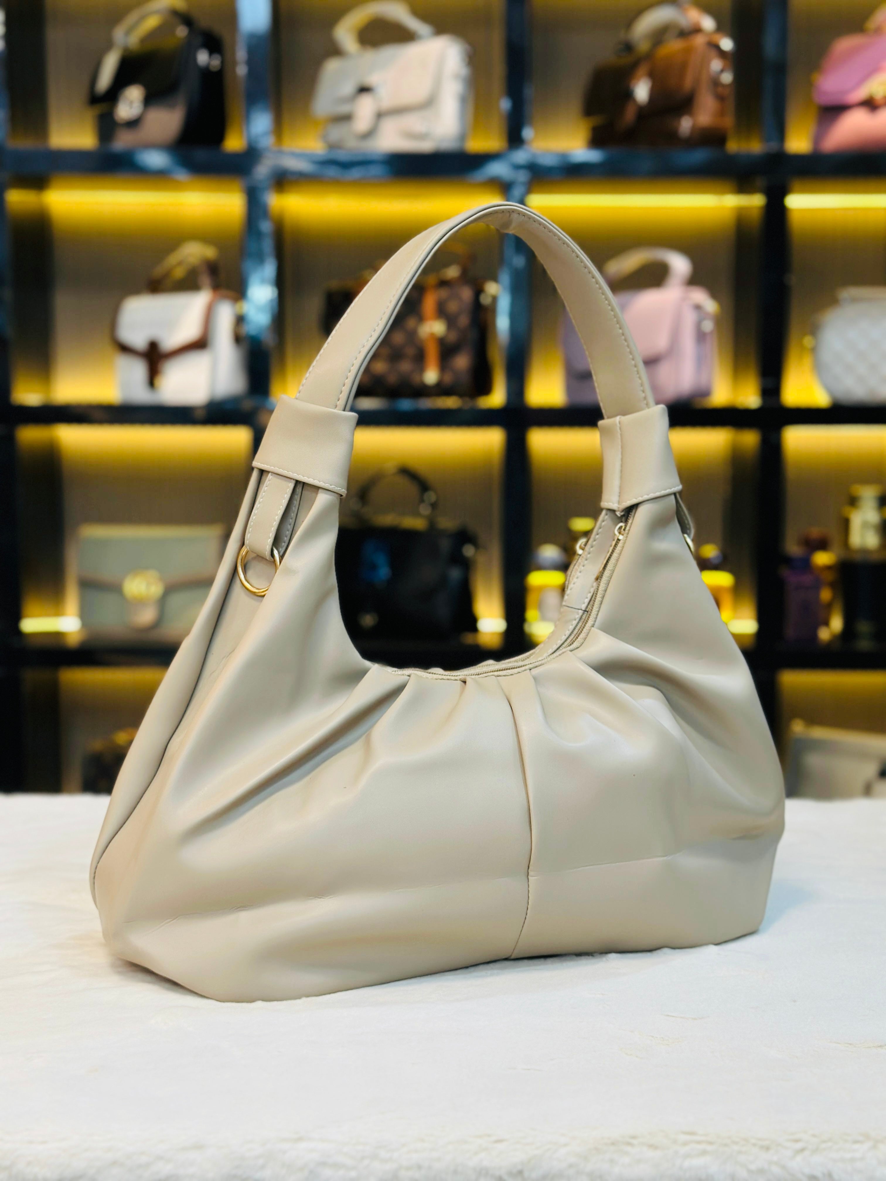 Chic Faux Leather Shoulder Bag