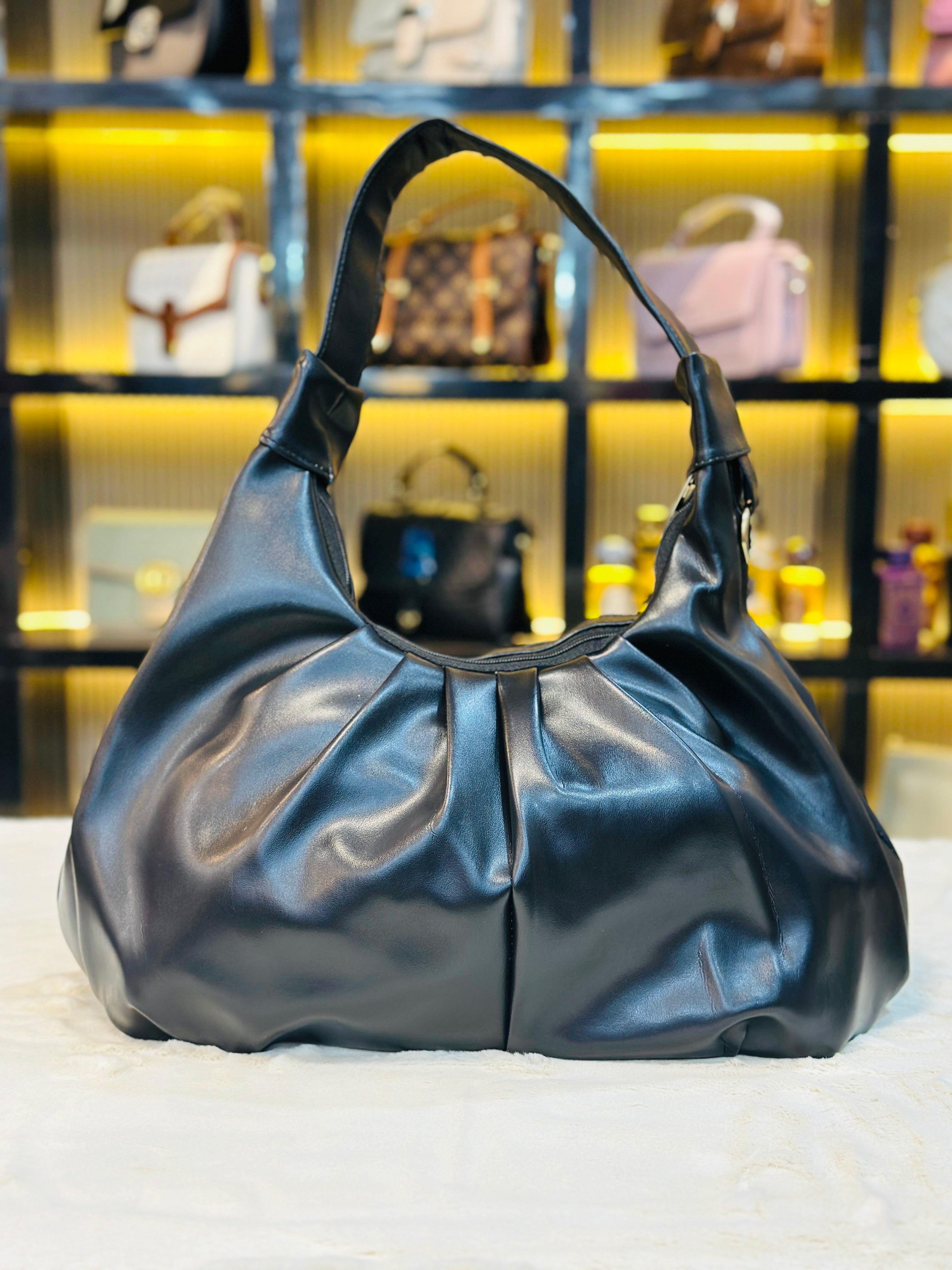 Chic Faux Leather Shoulder Bag